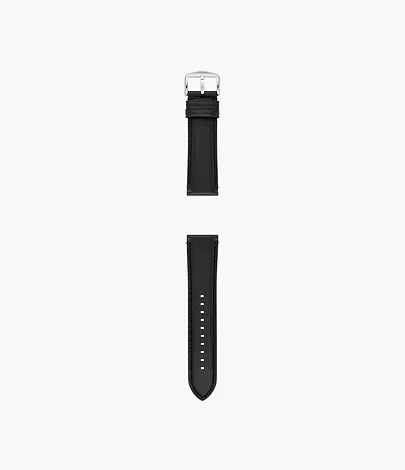 Fossil Band 24 mm LiteHide-Leder schwarz