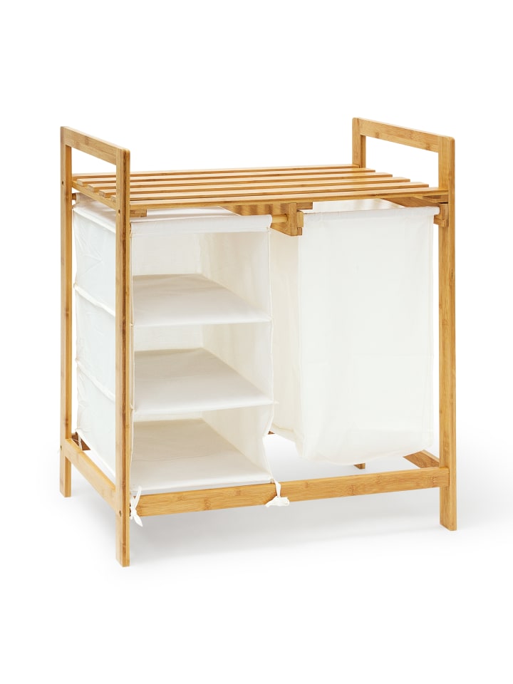 relaxdays Wäschesammler in Natur - (B)69,5 x (H)77 x (T)36 cm günstig kaufen onesize