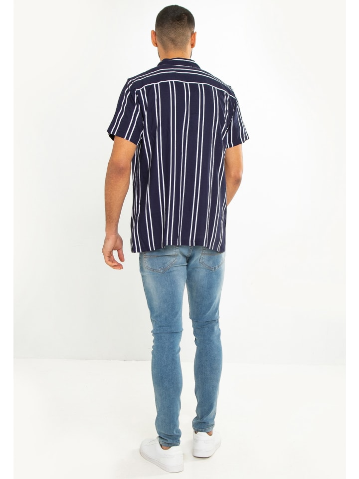 Threadbare Hemd Merlot in Blau günstig kaufen M