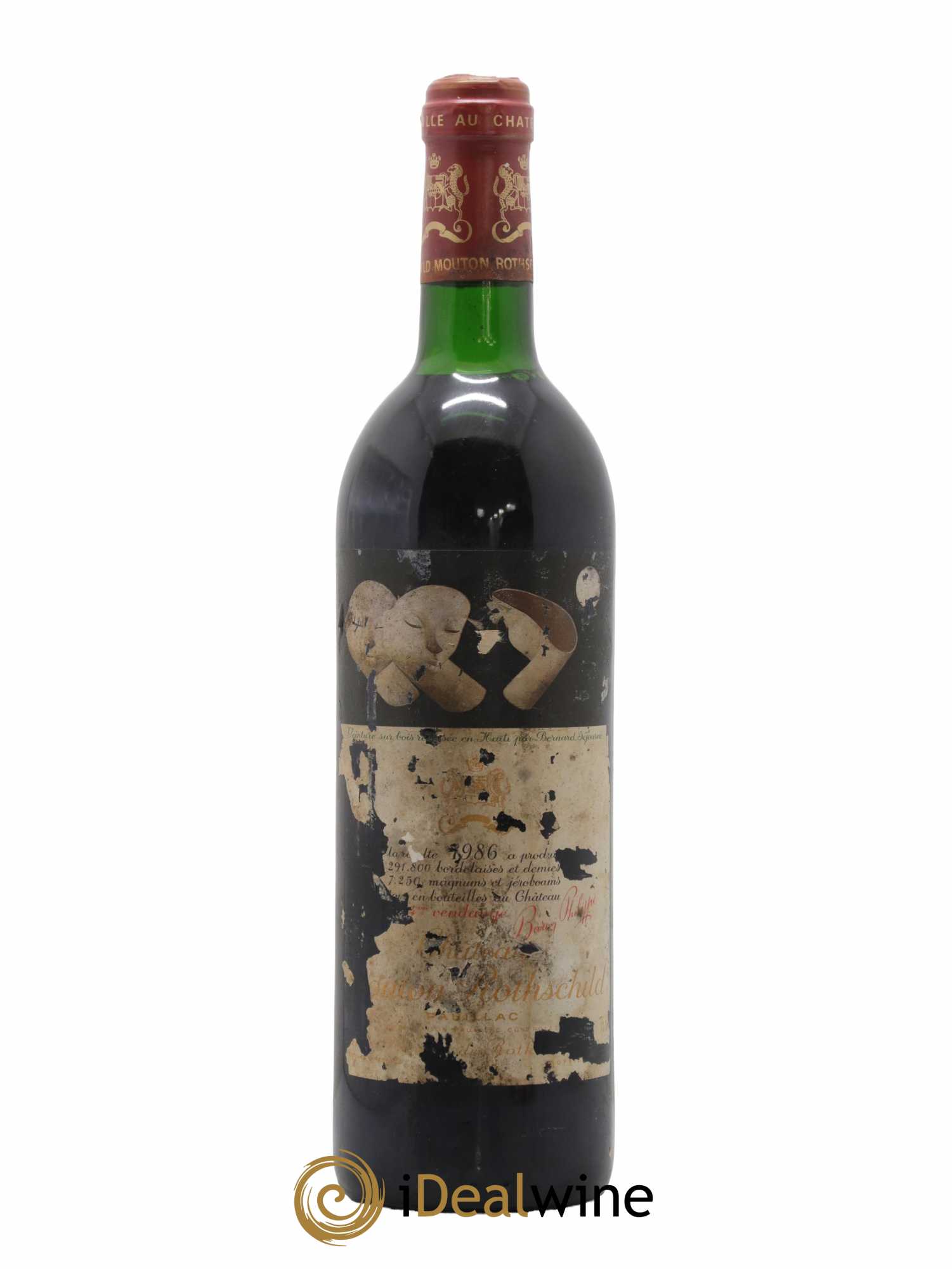 Château Mouton Rothschild 1er Grand Cru Classé  1986 - Lot de 1 Bouteille