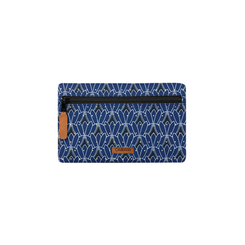 Medium front pocket, blue Schipfe