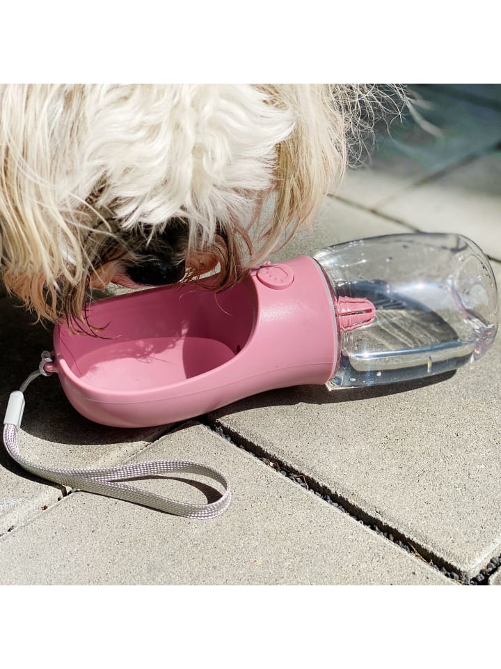 Intirilife Hunde Trinkflasche in Rosa günstig kaufen onesize