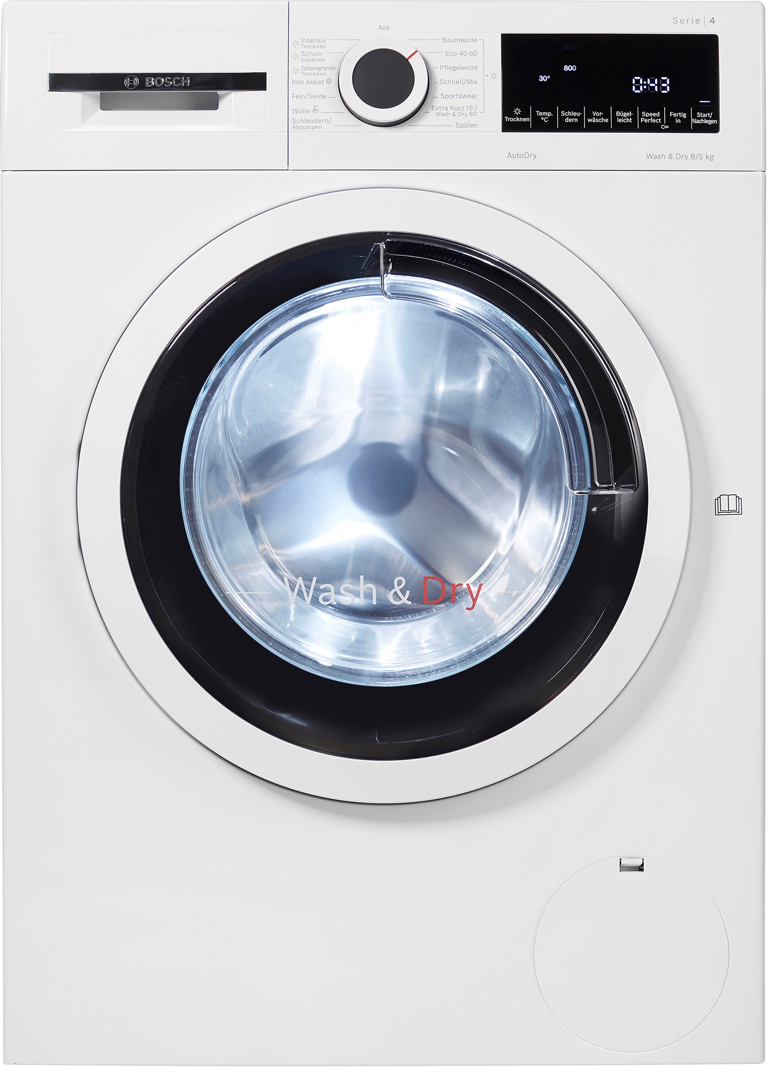 BOSCH Waschtrockner WNA13470, 8 kg, 5 kg, 1400 U/min