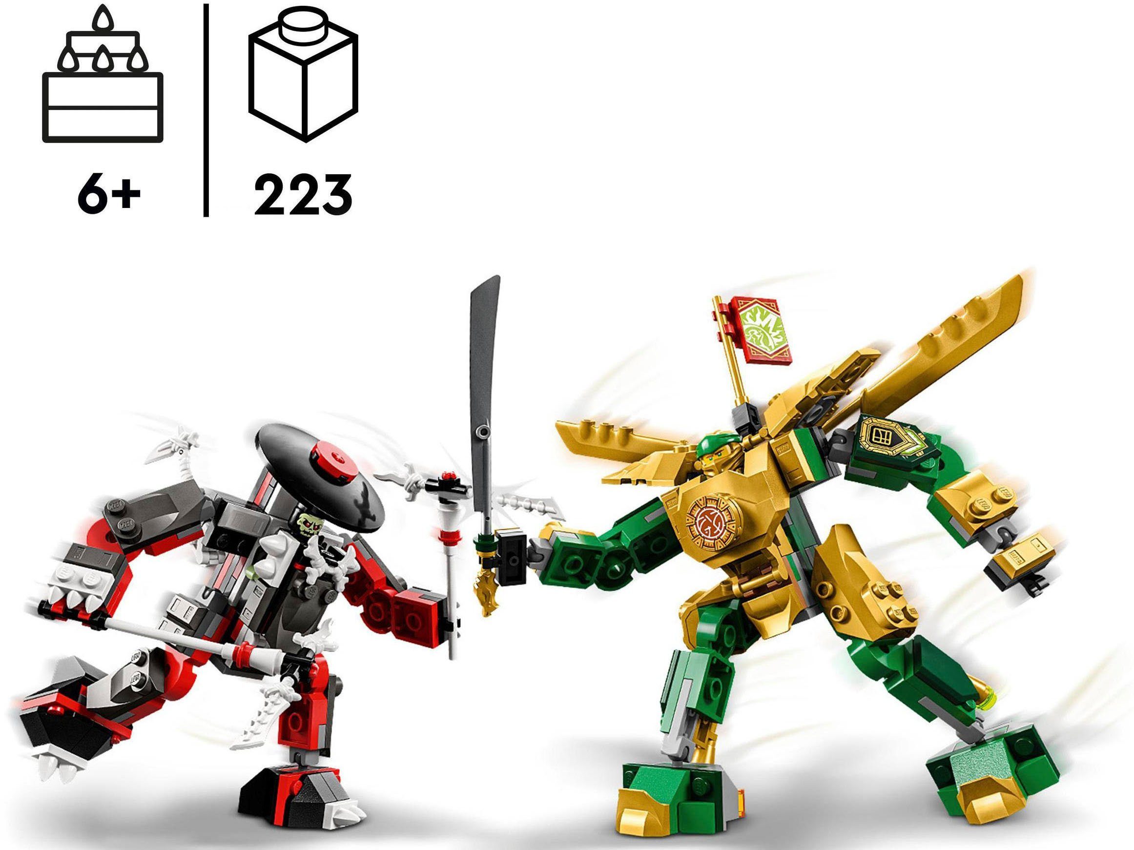 LEGO® Konstruktionsspielsteine Lloyds Mech-Duell EVO (71781), LEGO® NINJAGO, (223 St), Made in Europe