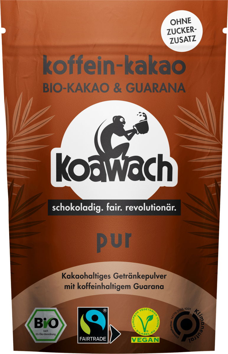 Kakaopulver, pur mit Guarana, 100 g