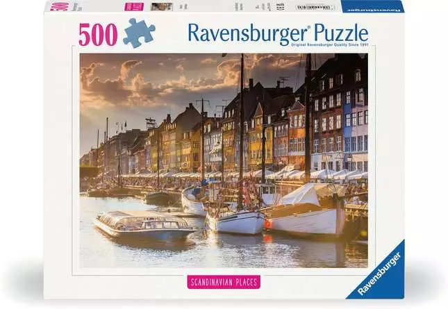 Puzzle 500 Teile - Sunset in Copenhagen