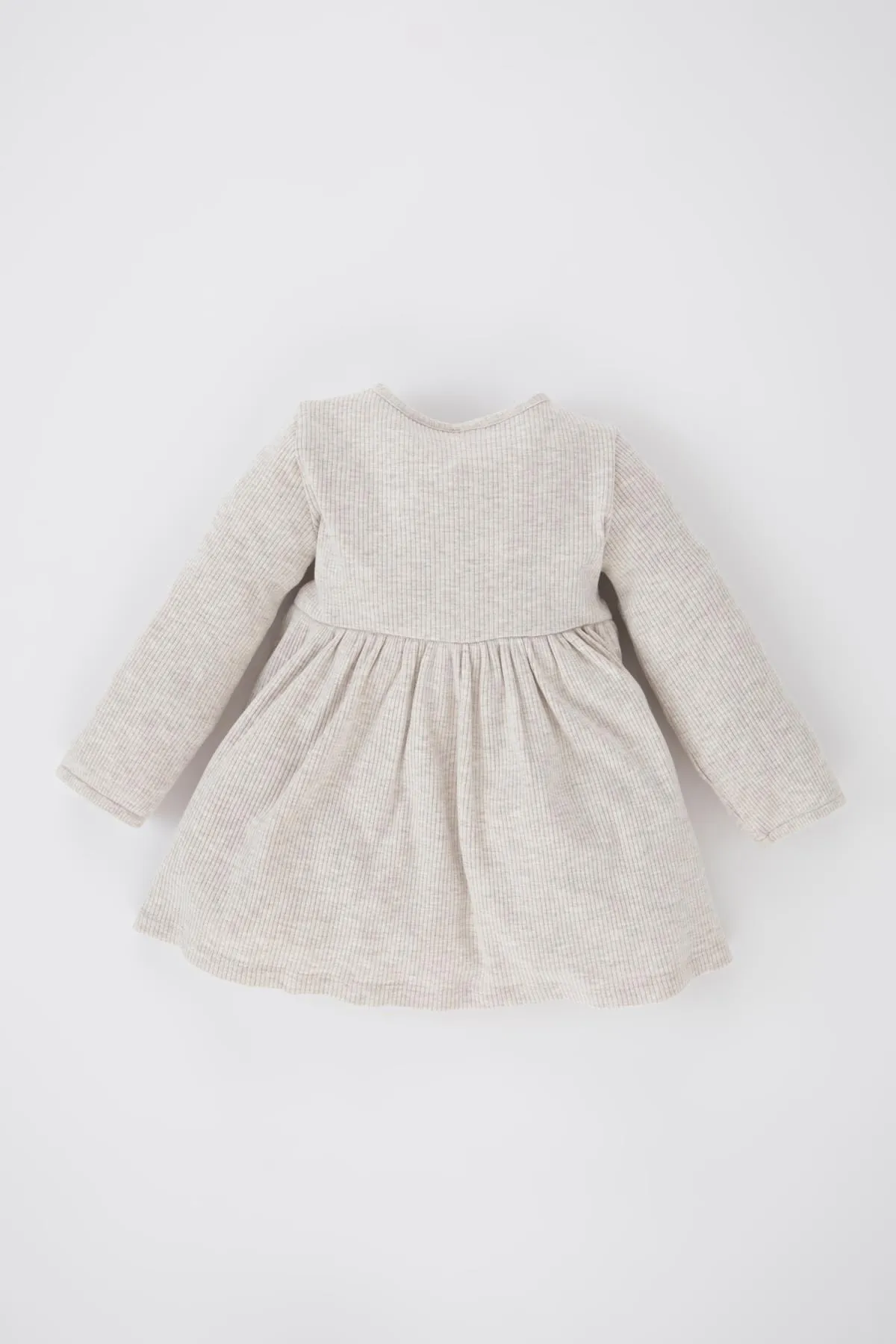 DeFacto  Geripptes Camisole-Kleid mit langen Ärmeln für Babys