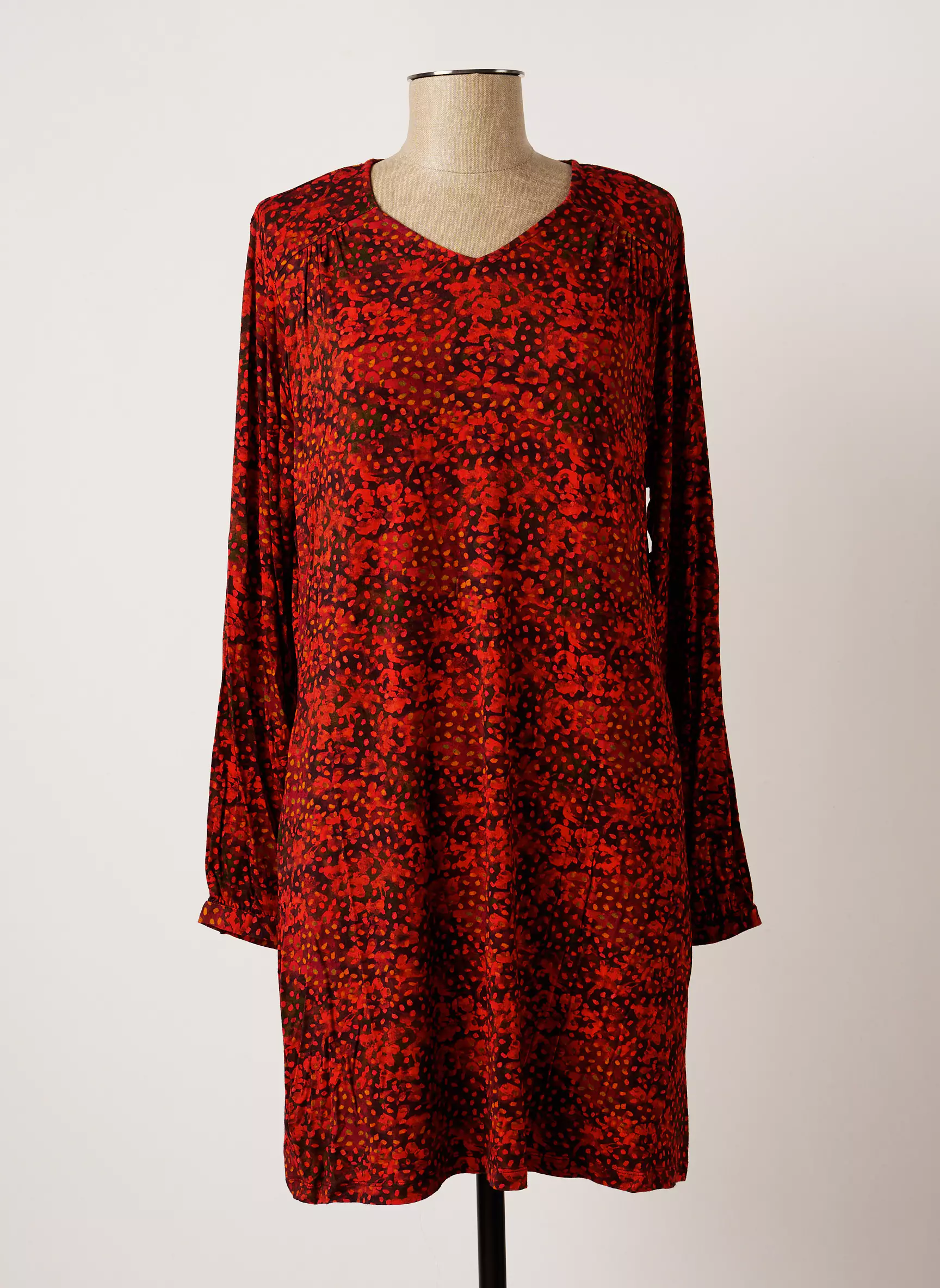 Agathe   Louise Robes Mi Longues Femme couleur rouge