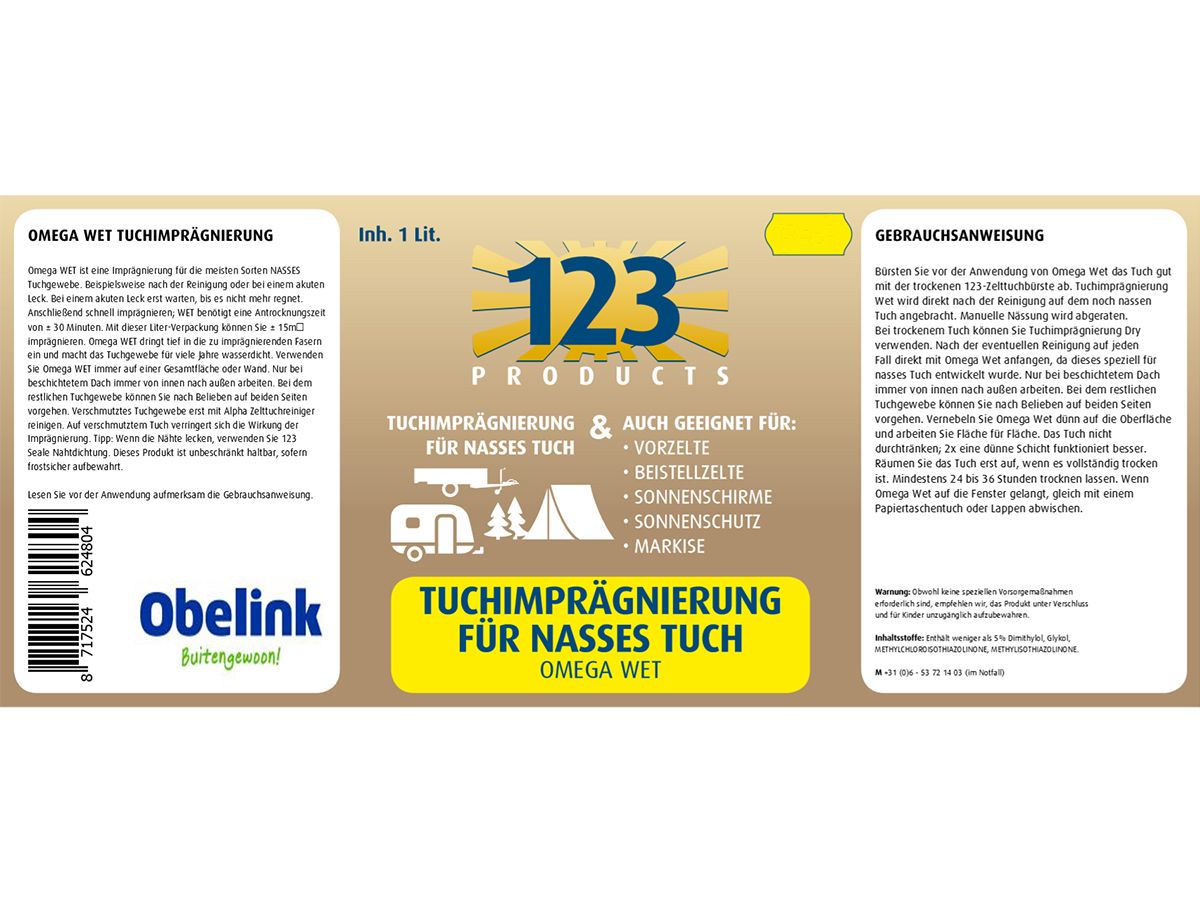 123 Products Omega Wet Imprägnierspray