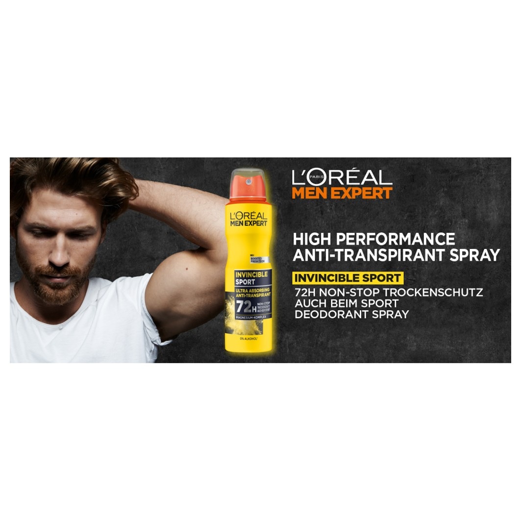 Invicible Sport Ultra Absorbing Anti-Transpirant 72H