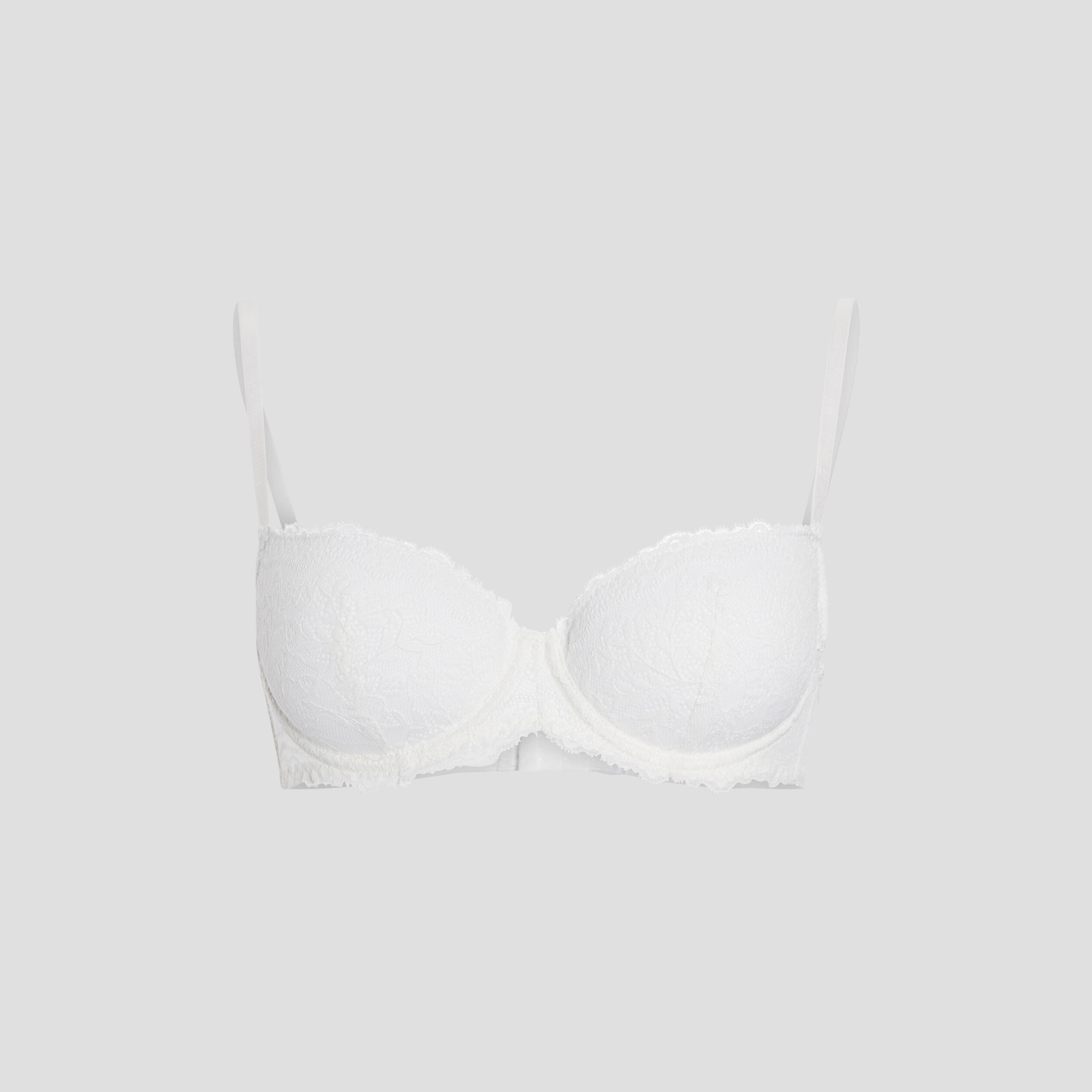 Soutien-gorge corbeille micro dentelle ivoire femme | La Halle