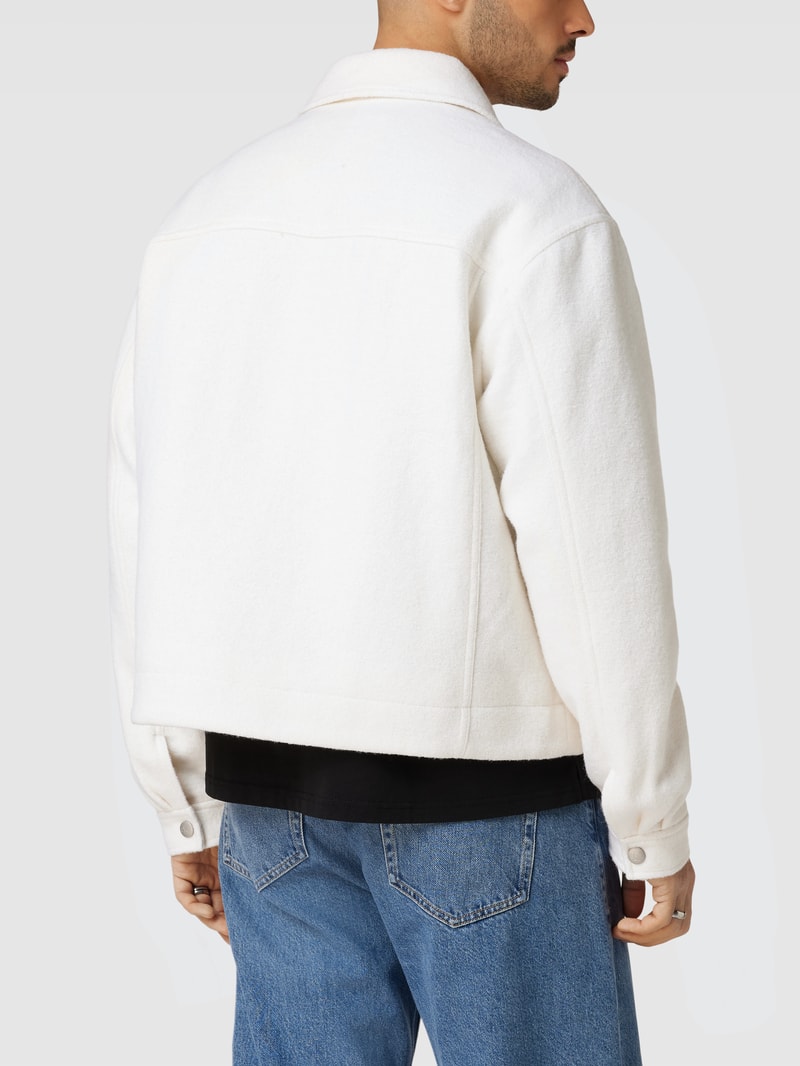 Hemdjacke mit Pattentaschen in ecru