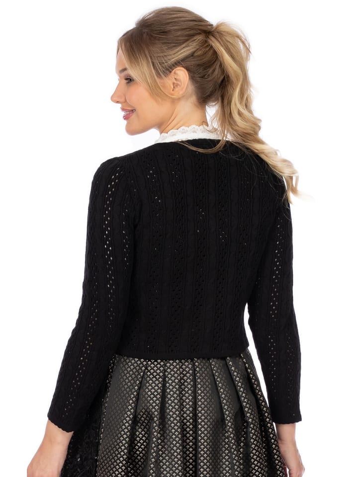 OS-Trachten Strickjacke 457005-0771 in schwarz günstig kaufen