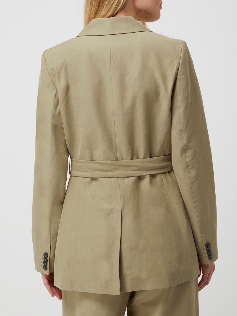 Blazer mit Taillengürtel in schilf
