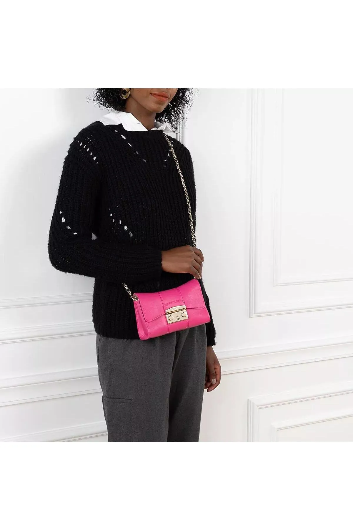 FURLA  Metropolis Mini-Umhängetasche Remix Pop Pink