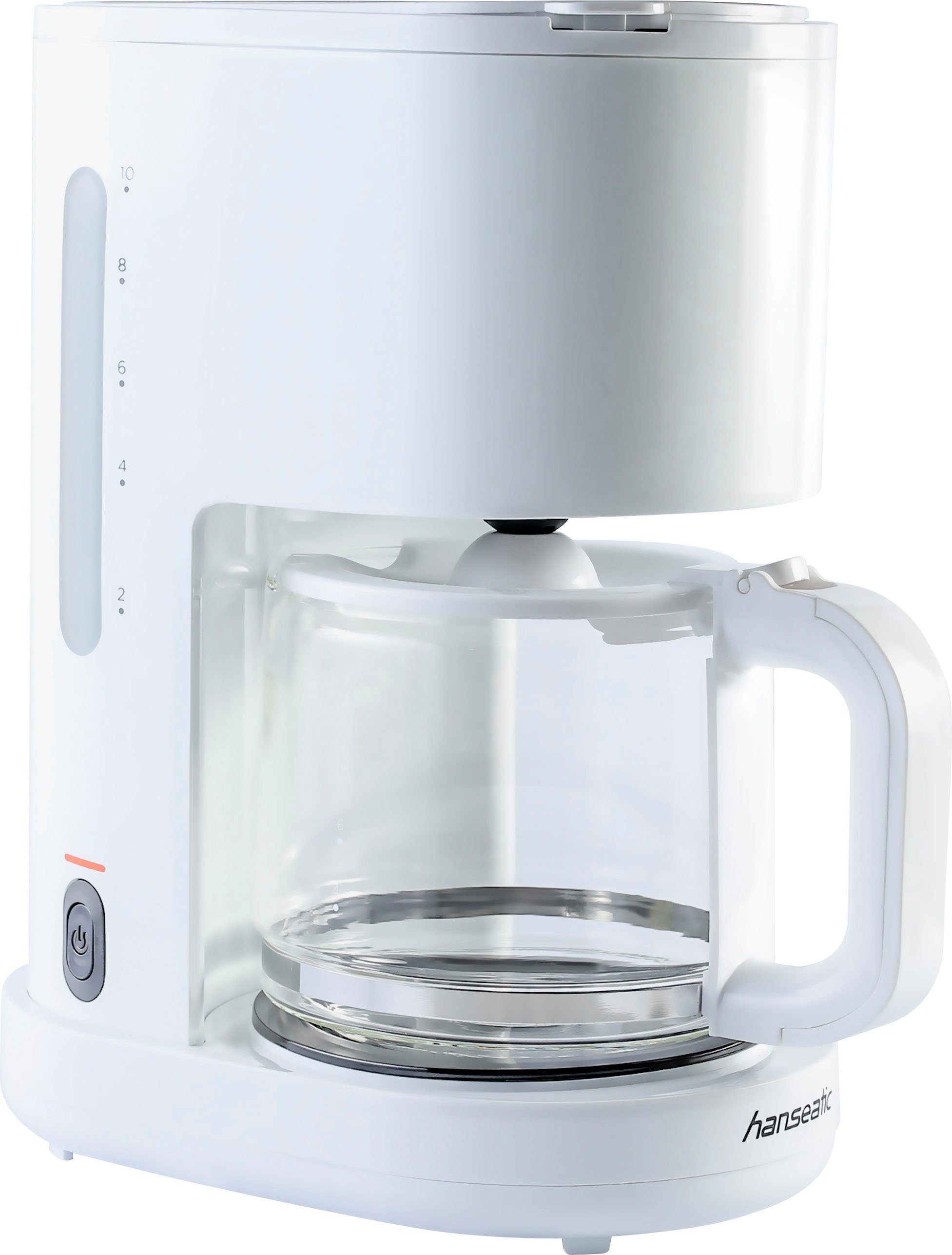 Hanseatic Filterkaffeemaschine HCM125900WD, 1,25l Kaffeekanne, Korbfilter 1x4