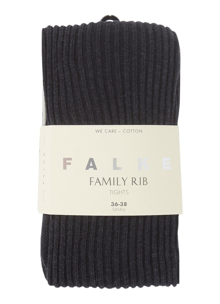 Colanți din bumbac cu nervuri Falke family