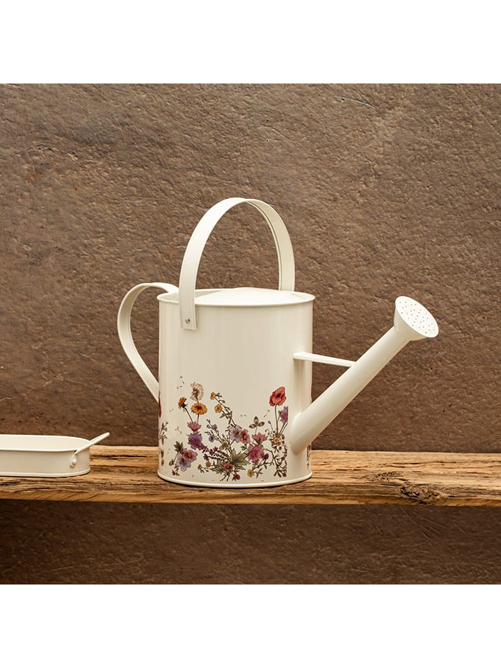 Homla Gießkanne ''Meadow'' in Creme/ Bunt - (H)20 x Ø 18 cm günstig kaufen onesize