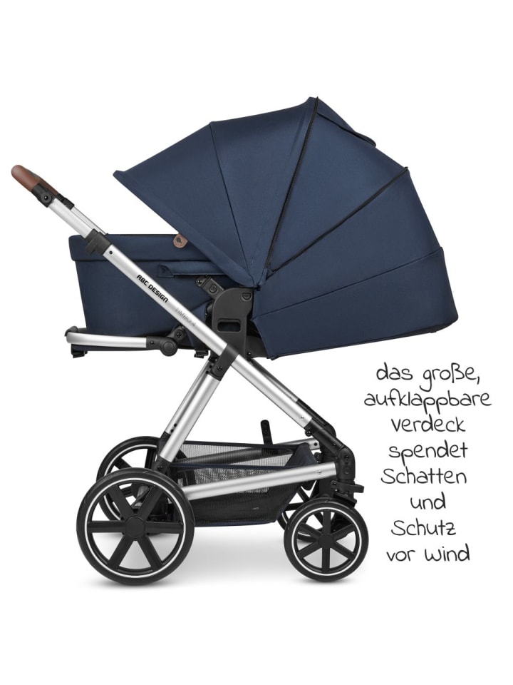 ABC-Design Kombi-Kinderwagen Timbo 4 - inkl. Babywanne & Sportsitz in blau,silber günstig kaufen onesize