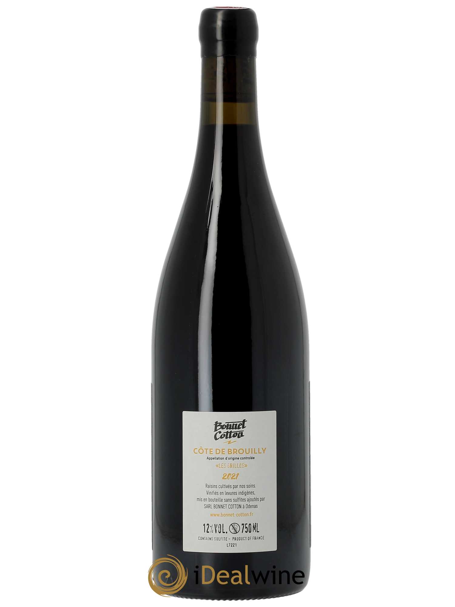 Côte de Brouilly Les Grillés Bonnet-Cotton (Domaine)  2021 - Lot de 1 Bouteille