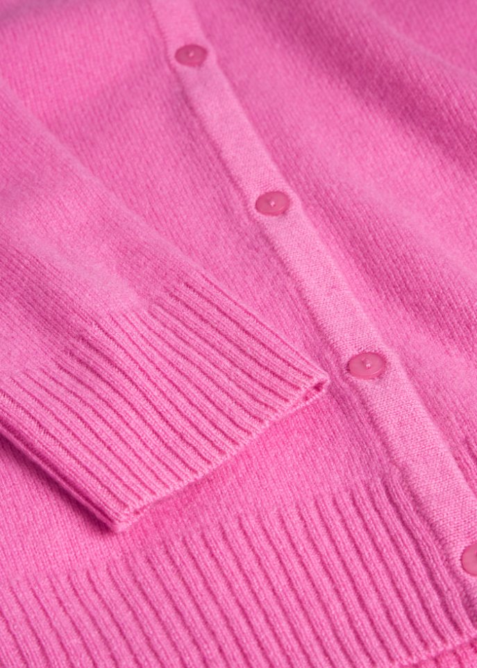 Wollstrickjacke mit Good Cashmere Standard®-Anteil