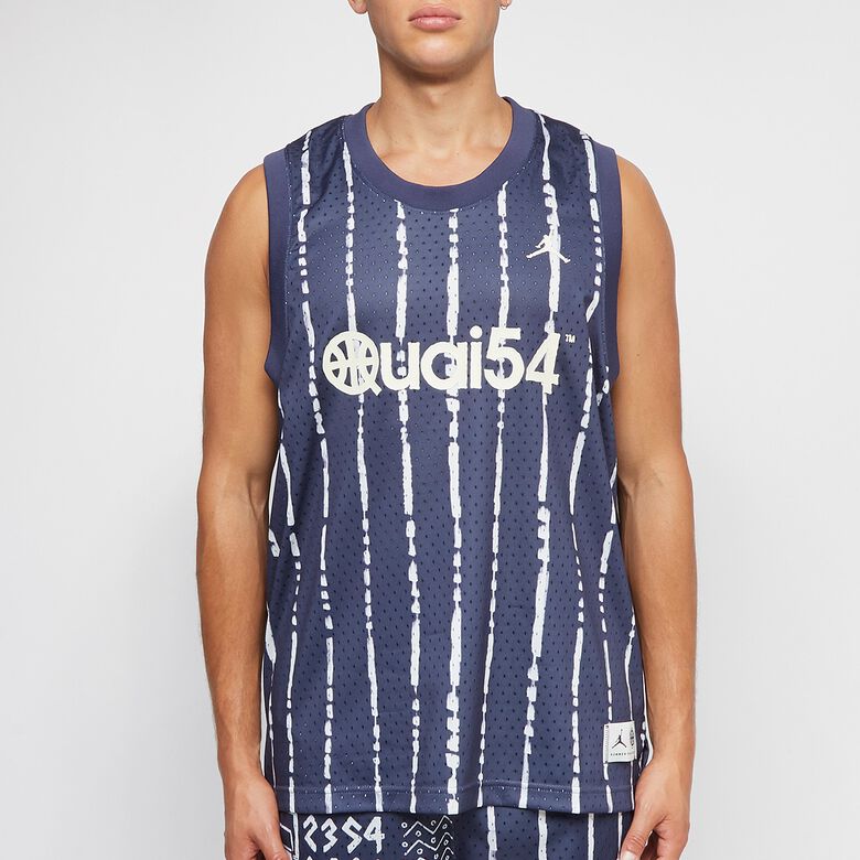 JORDAN Dri-Fit Quai 54 Sport Mesh AOP Jersey neutral indigo