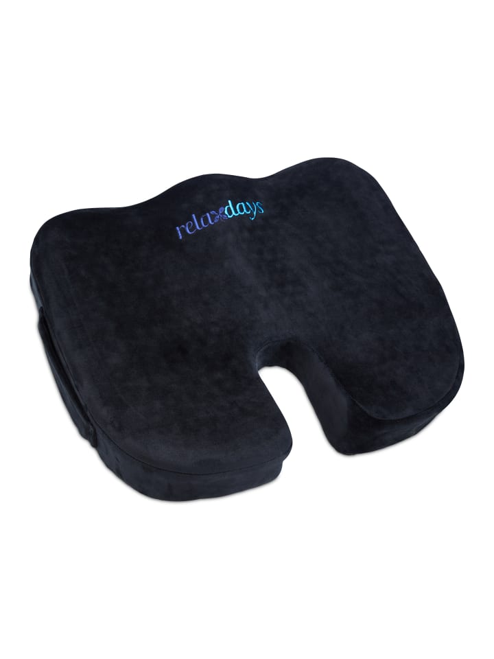 relaxdays Ergonomisches Sitzkissen in Schwarz günstig kaufen onesize