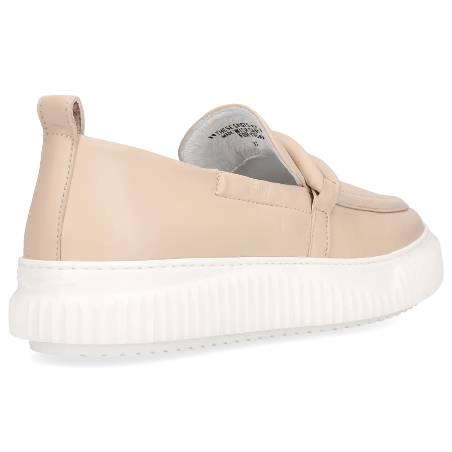 VOILE BLANCHE - Slip Ons CLAUDINE Nappaleder - beige