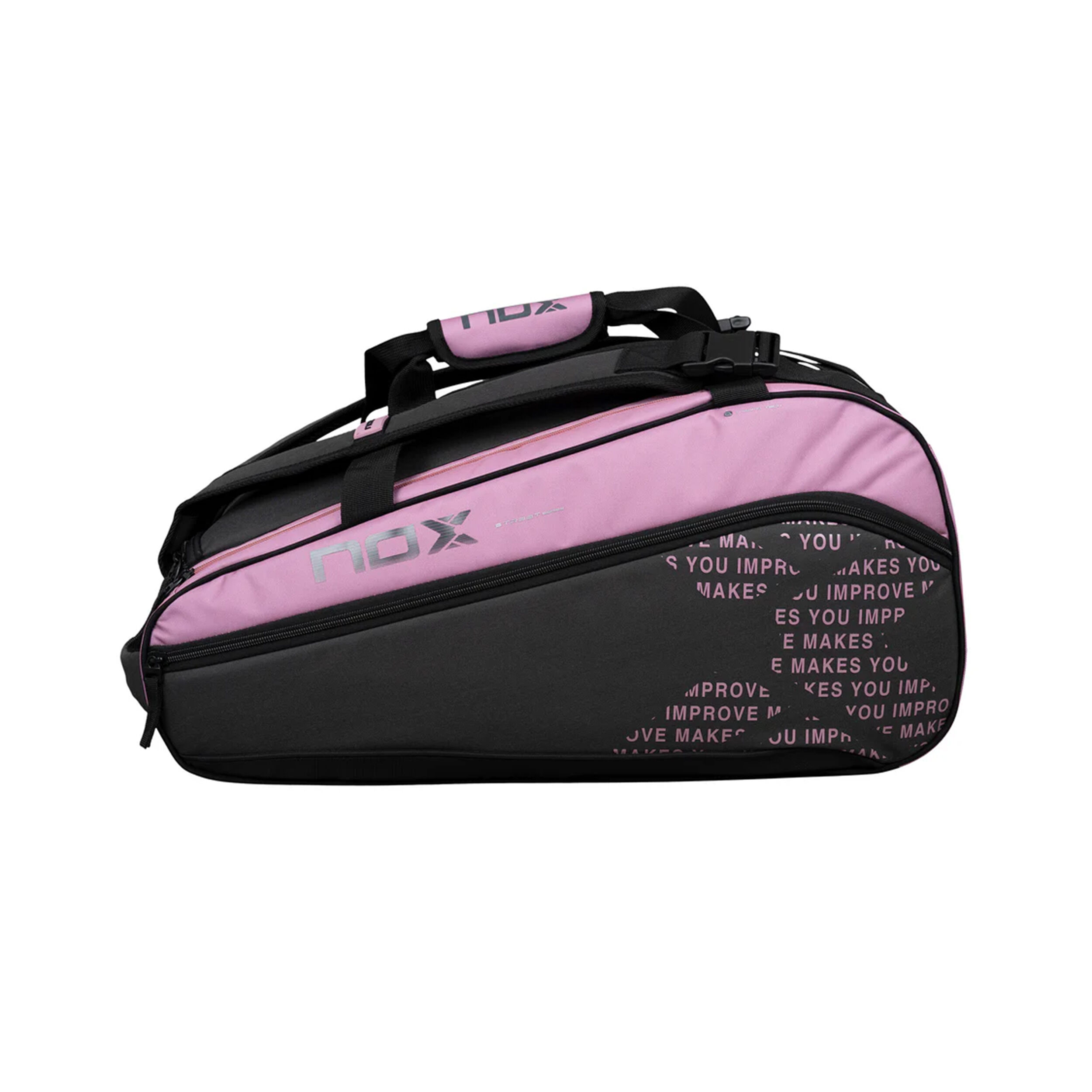 Padelschlägertasche - Grau, Pink