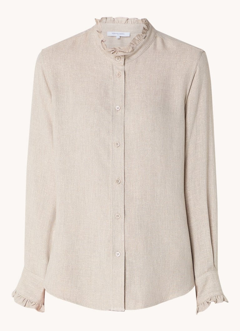 Gerard Darel  Bettina blouse met lurex en opstaande kraag