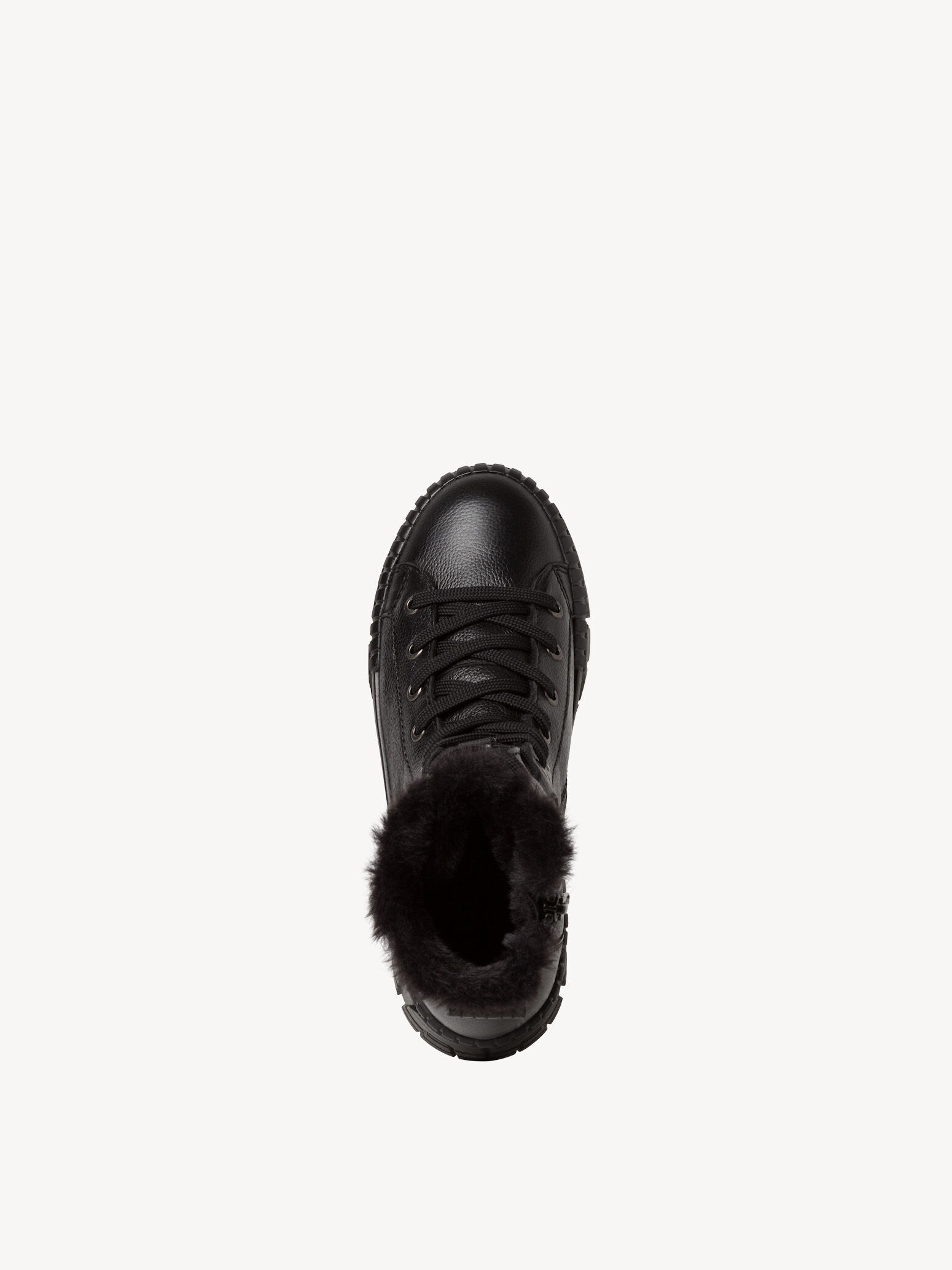 Bottine en cuir - noir doublure chaude