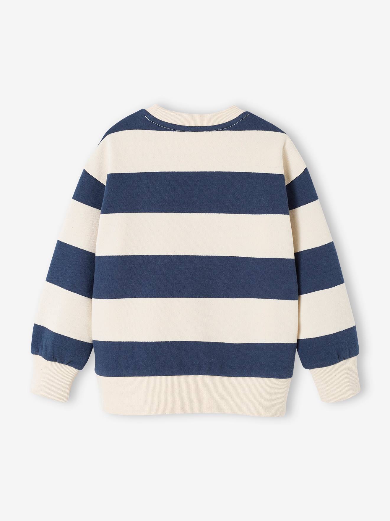 Vertbaudet Jungen Sweatshirt mit Frottee-Patch Oeko-Tex - aprikose
