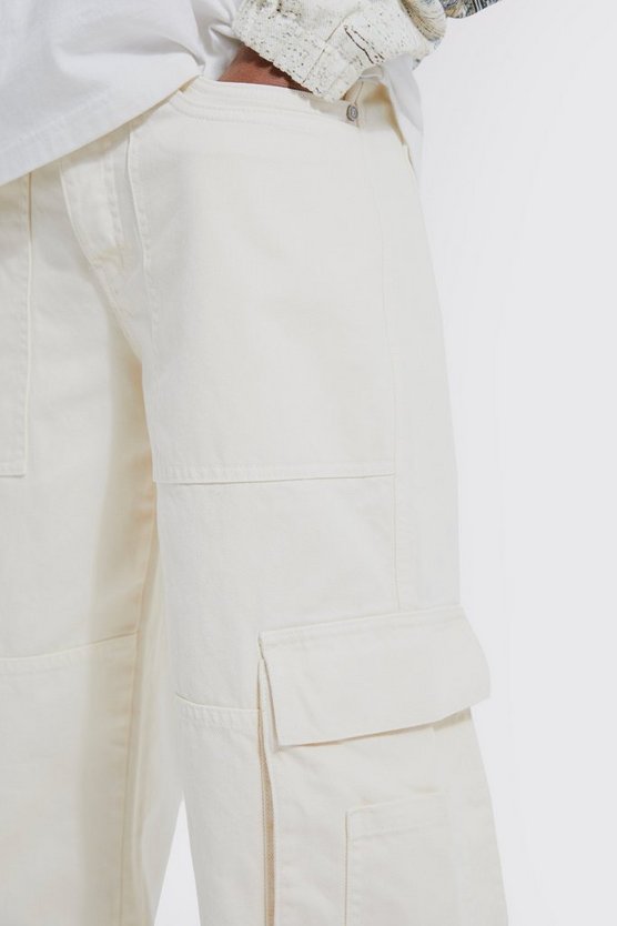 Lockere Cargo-Jeans