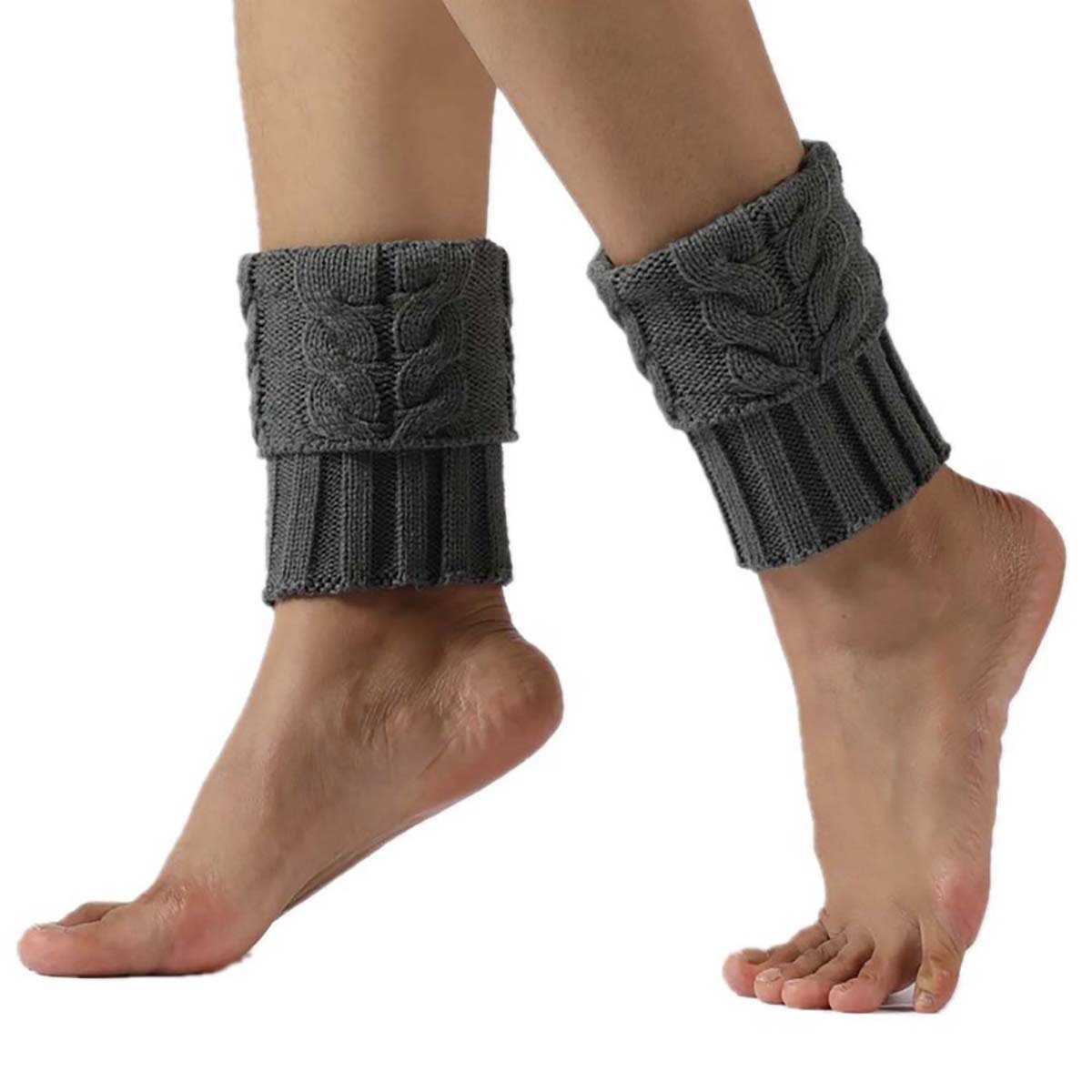 DRSEON Beinstulpen 4 Paar Winter Stulpen Damen Gestrickte Beinwärmer Stricken (4-St)