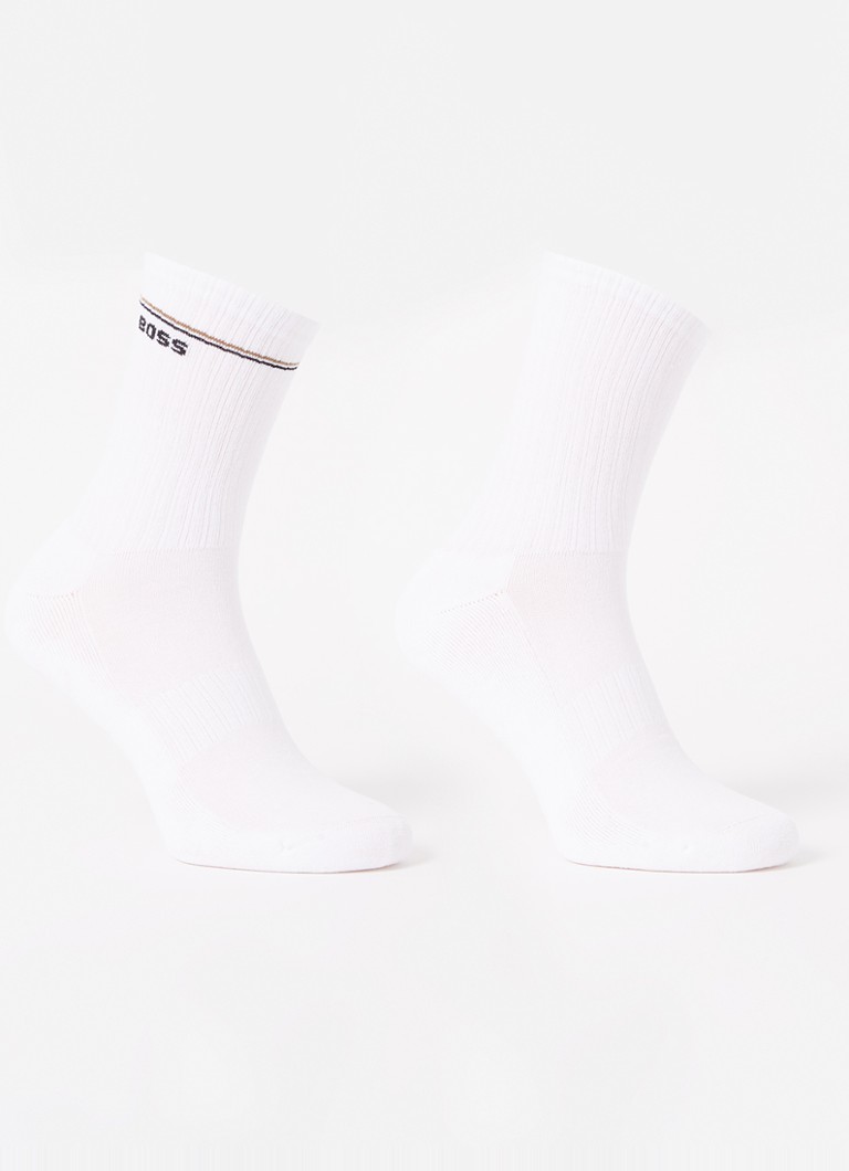 Chaussettes HUGO BOSS QS Iconiques avec logo, lot de 2