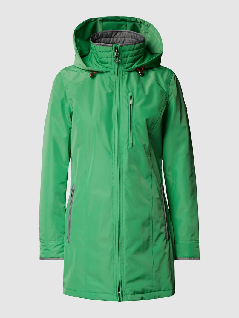 Jacke mit Label-Detail Modell 'STOCKHOLM' in grasgrün