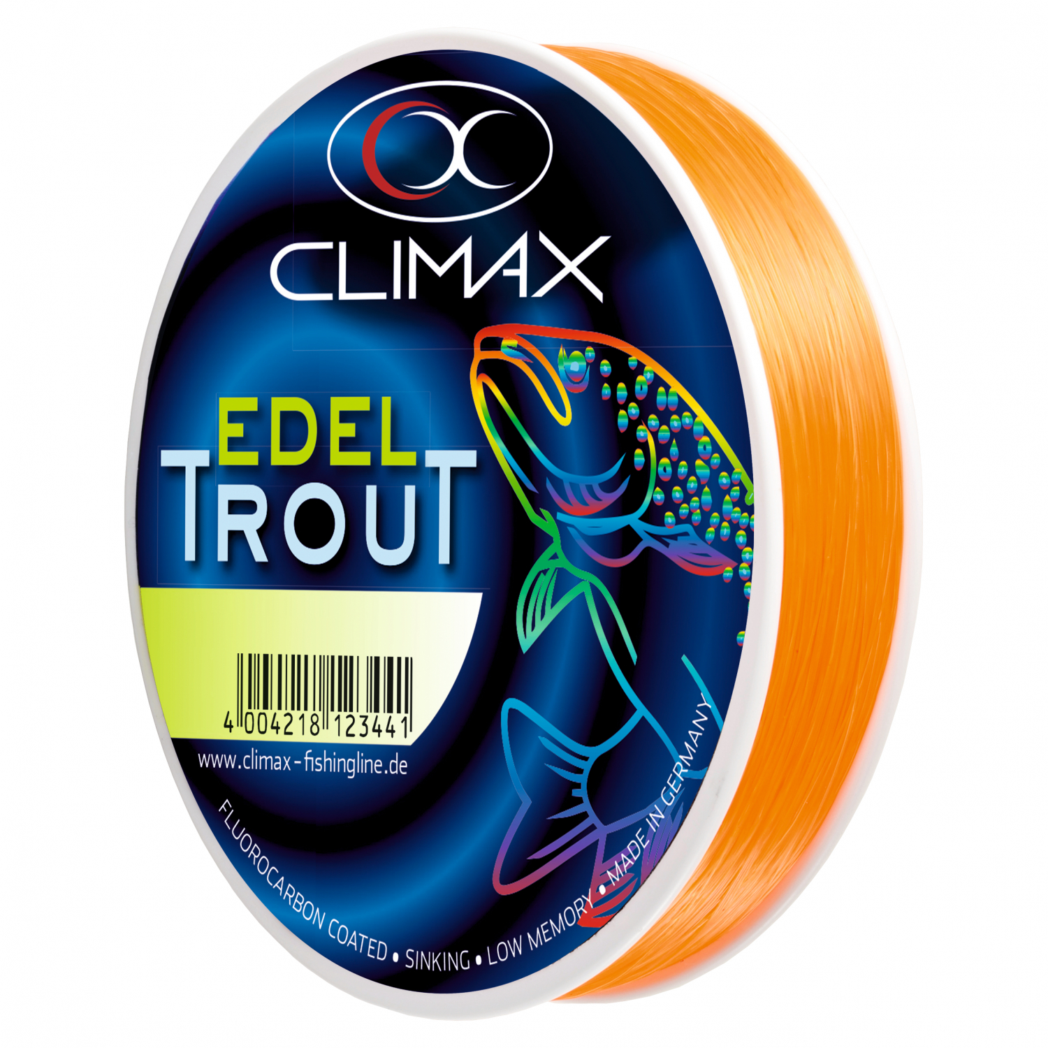 Climax Edel-Trout Angelschnur (orange, 300 m)