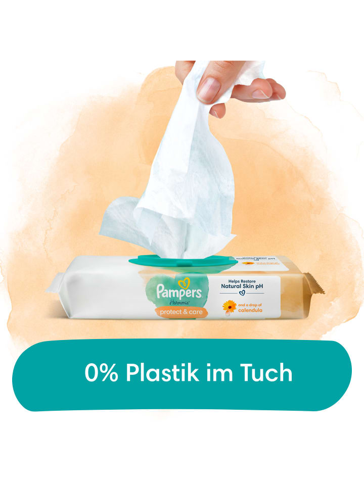 Pampers Pampers Harmonie Protect & Care Feuchttücher 18 Packungen = 792 Feuchttücher günstig kaufen onesize