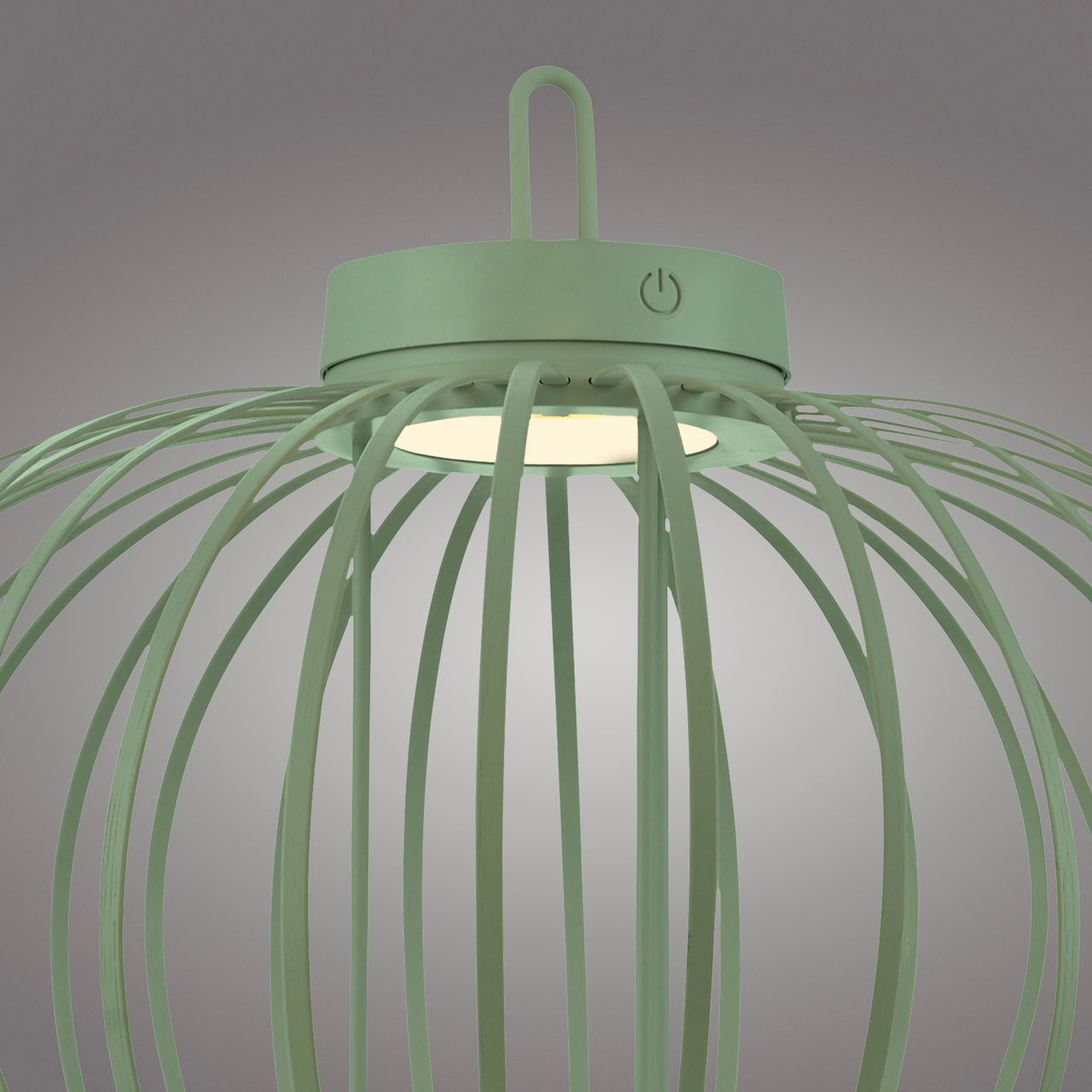 JUST LIGHT Akku Pendelleuchte AKUBA, 1x LED-Board/1,50Watt/2700Kelvin, IP44, Grün