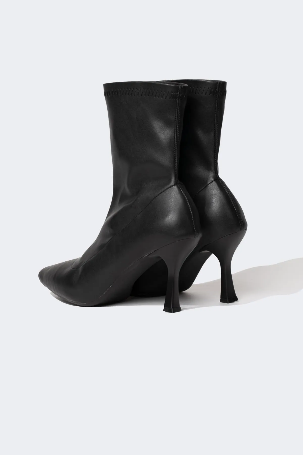DeFacto  Damen-Winterstiefel aus Kunstleder mit hoher Sohle