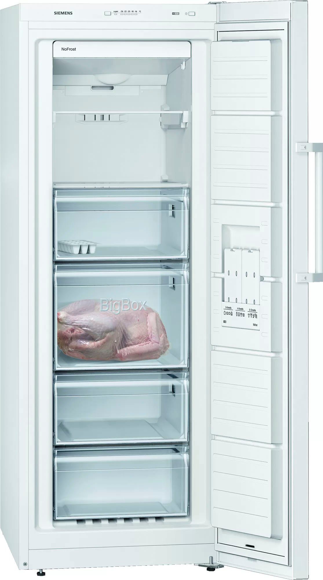 SIEMENS Gefrierschrank iQ300 GS29NVWEP, 161 cm hoch, 60 cm breit
