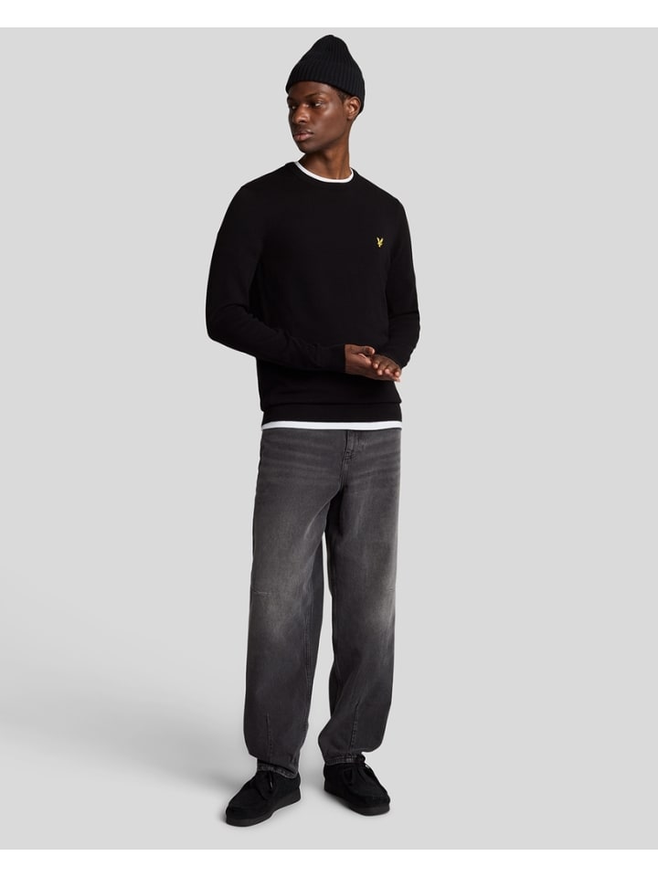 Lyle & Scott Strickpullover in Schwarz günstig kaufen