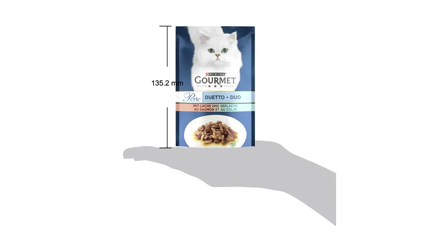PURINA GOURMET Perle Duetto mit Lachs und Seelachs 85 g