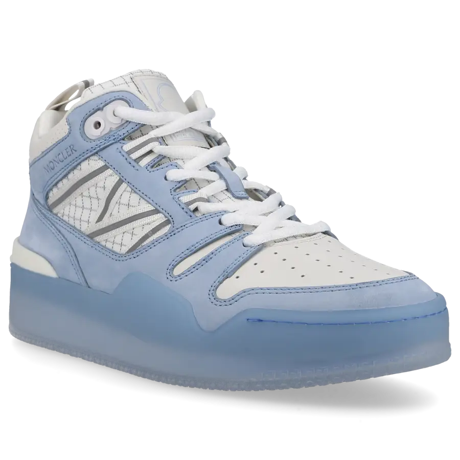 Moncler - Sneaker high PIVOT Nubukleder - blau
