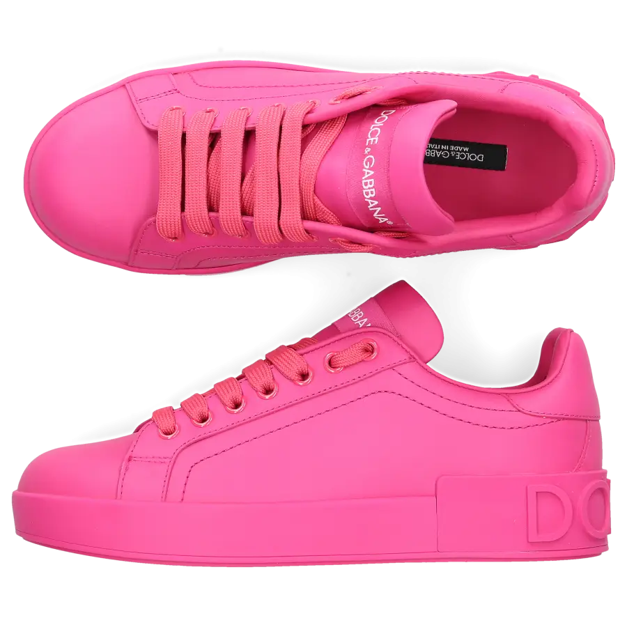 Dolce & Gabbana - Sneaker low PORTOFINO Nappaleder - pink