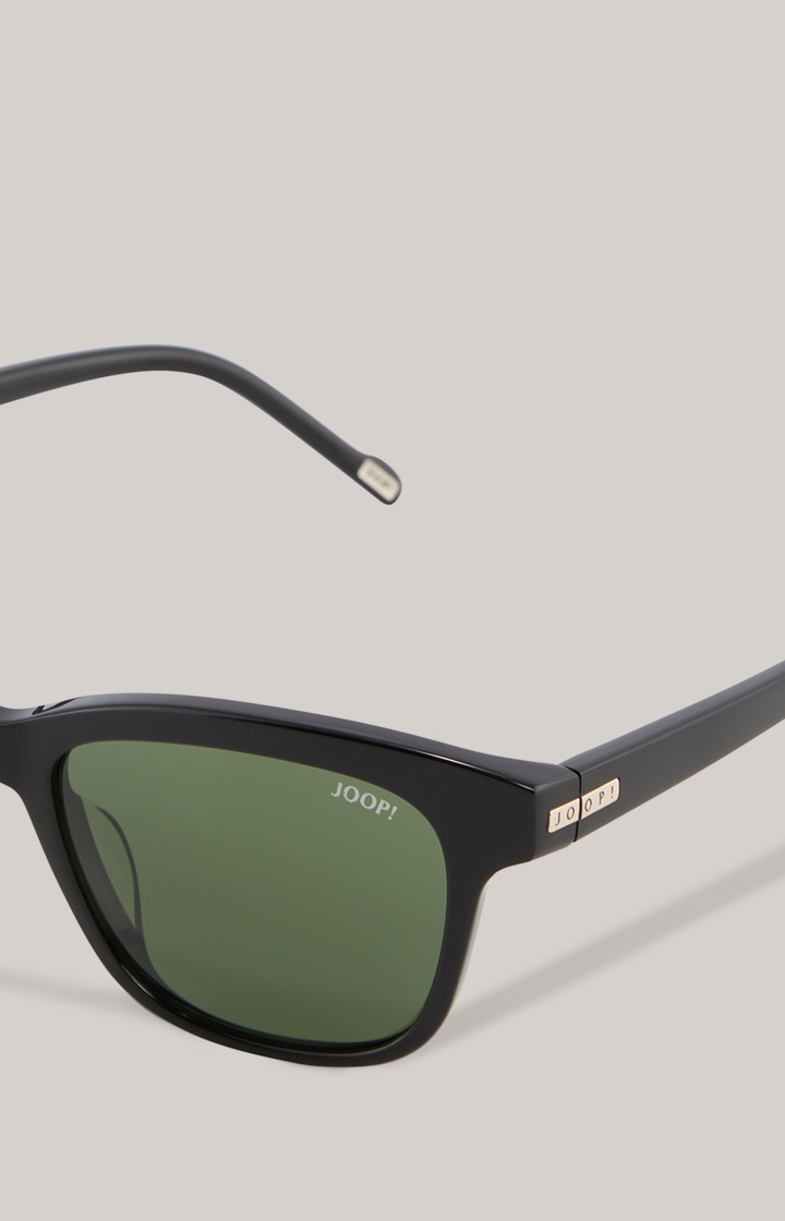 Sonnenbrille in Schwarz/Grün