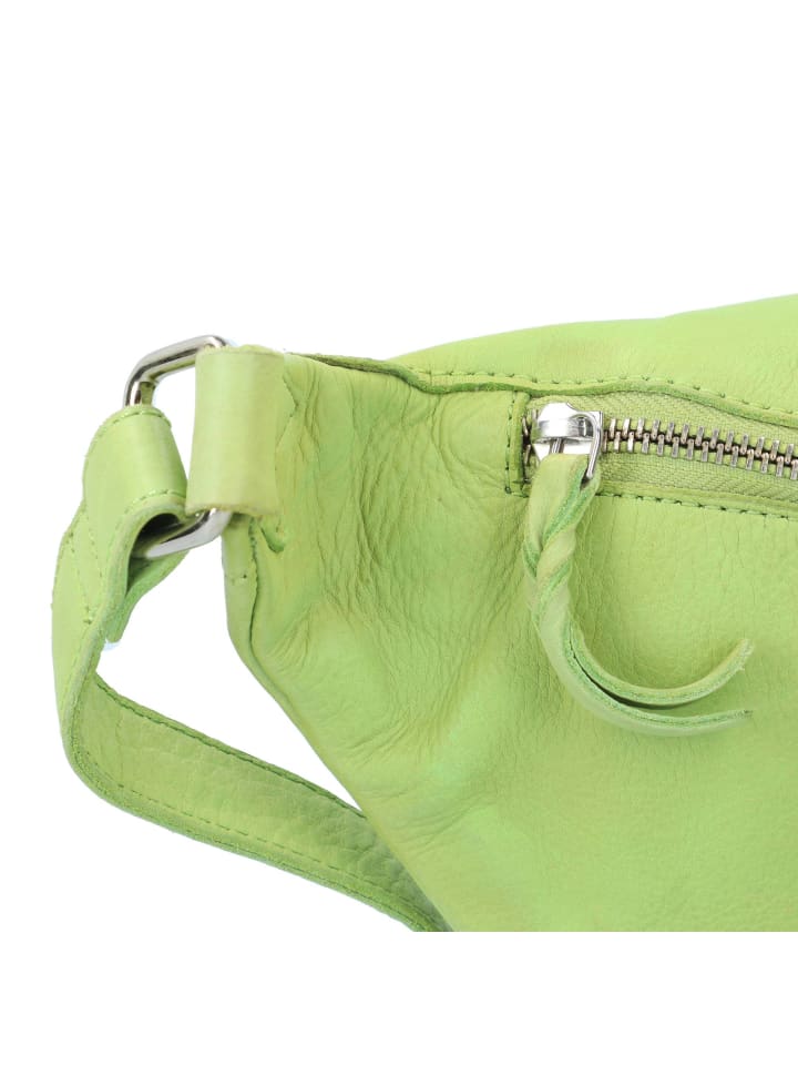 TASCHENDIEB Kohlmarkt 107 Gürteltasche Leder 36 cm in green lime günstig kaufen onesize