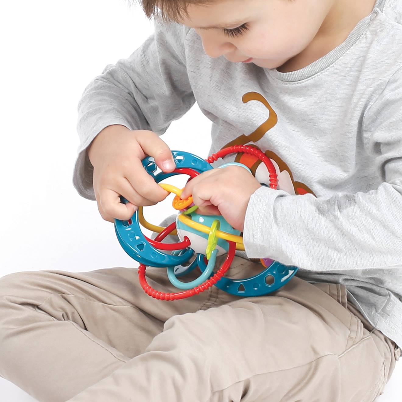 Ludi Baby Rassel in Planetenform LUDI - mehrfarbig