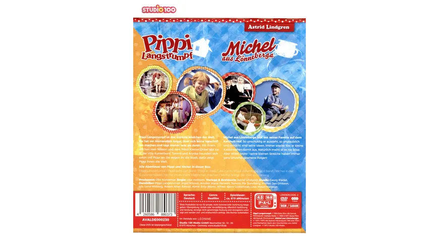 Pippi Langstrumpf & Michel aus Lönneberga - Spielfilm Box  [7 DVDs]