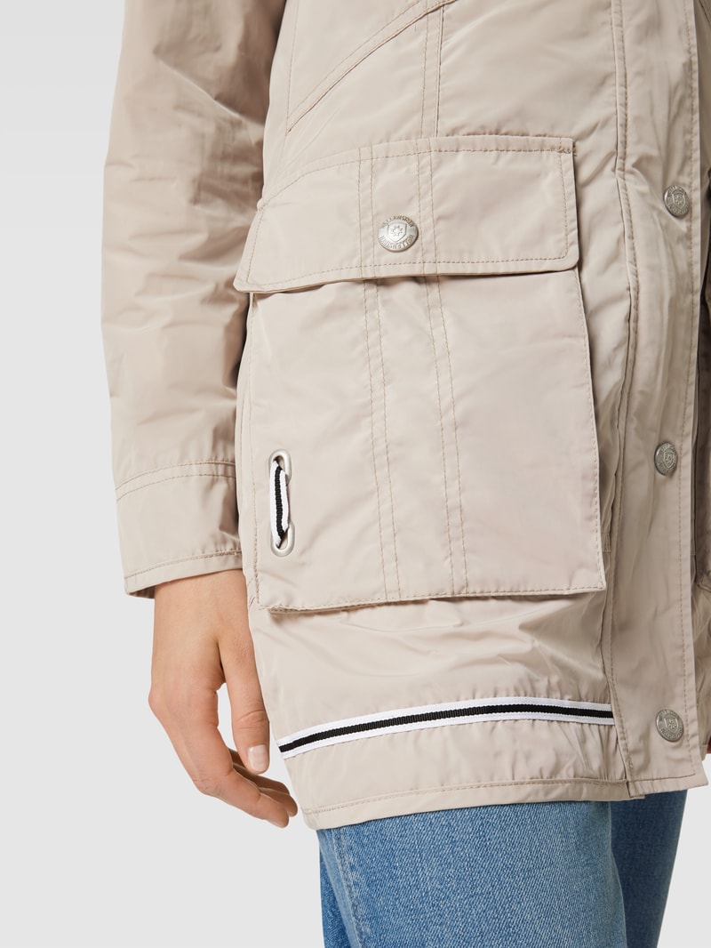 Jacke mit Label-Detail Modell 'ILLUSION' in sand